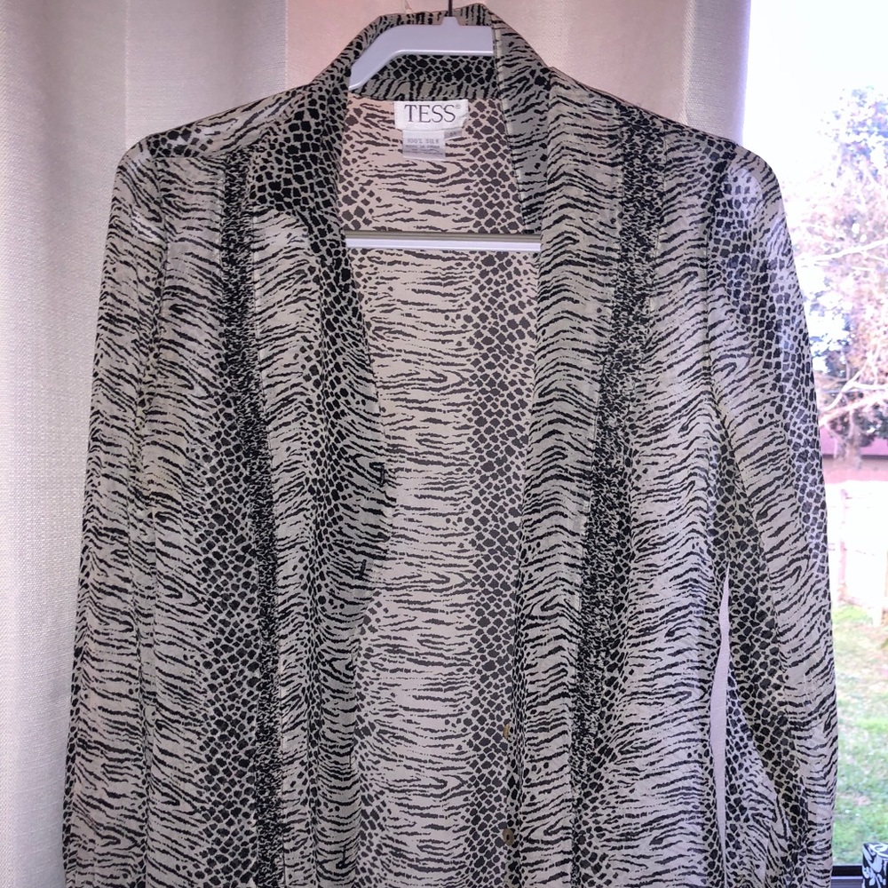 Animal Print Button Up